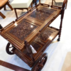 Luxury Tea Trolley Design – Modern Wooden Serving Cart Albaik Furniture
