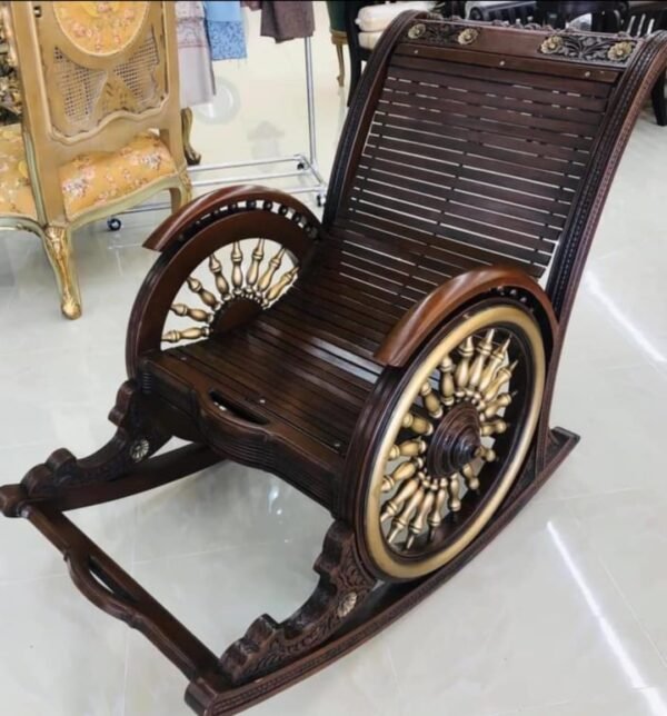 Rocking Swing Easy Chair Premium Wooden Hanging Swing Chair Albaik Furniture