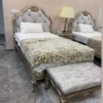 moderen singal bed design wooden