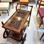 Luxury Tea Trolley Design – Modern Wooden Serving Cart Albaik Furniture