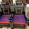 Chinioti Rangla Peera Set Design Premium Traditional Wooden Peera Set by Albaik Furniture