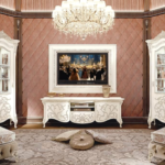 Luxury Wooden TV Stand Handcrafted TS0017
