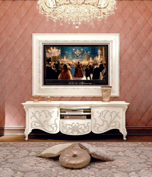 Modern TV Stand Design Luxury Entertainment Unit by Albaik Furniture