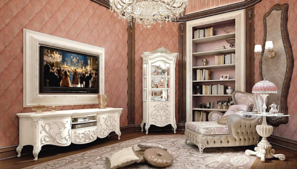 Modern TV Stand Design Luxury Entertainment Unit by Albaik Furniture