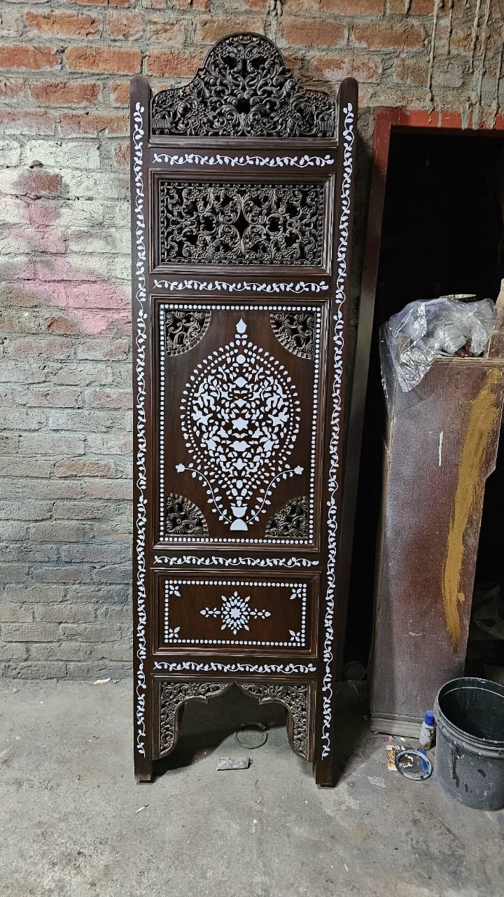 Wooden Room Divider Partition Design – Stylish & Custom Wooden Partitions Albaik Furniture~