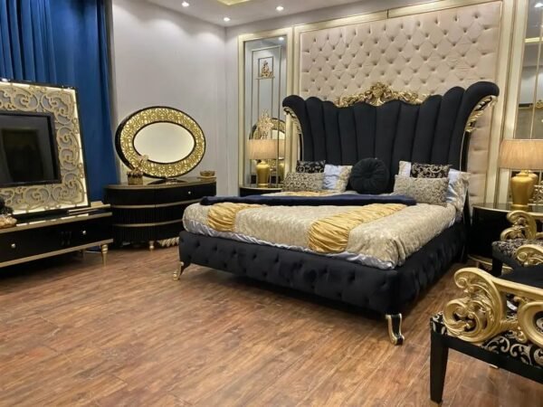 Luxury Solid Wood Bed Frame Albaik Furniture
